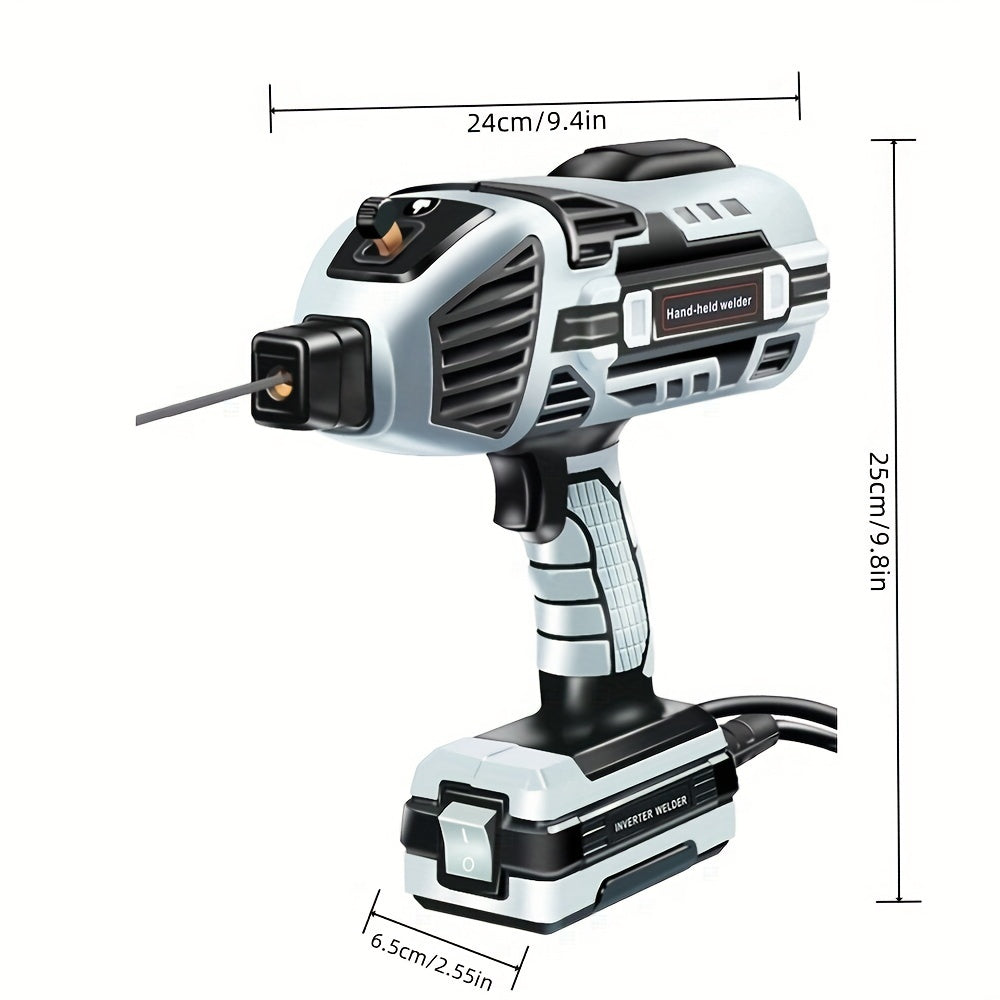 4600W High-Efficiency Semi-Automatic Welding Machine - 110V Handheld Arc Welder, with Digital Intelligent Current Thrust, Fits 2.5mm Electrodes, Portable Welder for Professional Use