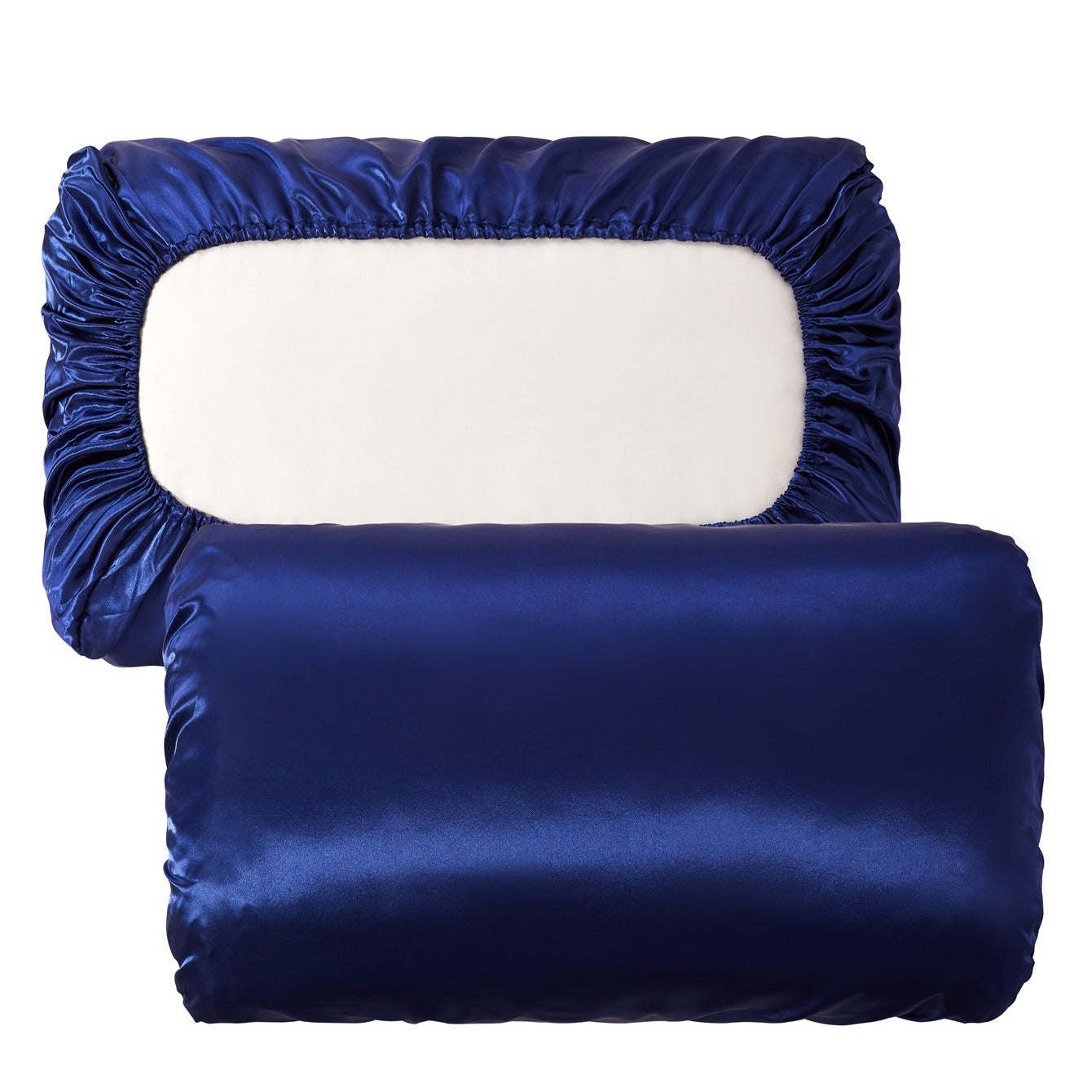 2pcs Soft And Breathable Satin Pillowcase With Elastic Cord - Perfect For A Comfortable Sleep In Your Bedroom