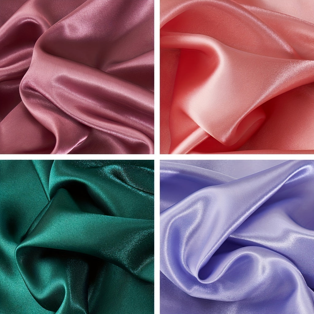 2pcs Soft And Breathable Satin Pillowcase With Elastic Cord - Perfect For A Comfortable Sleep In Your Bedroom