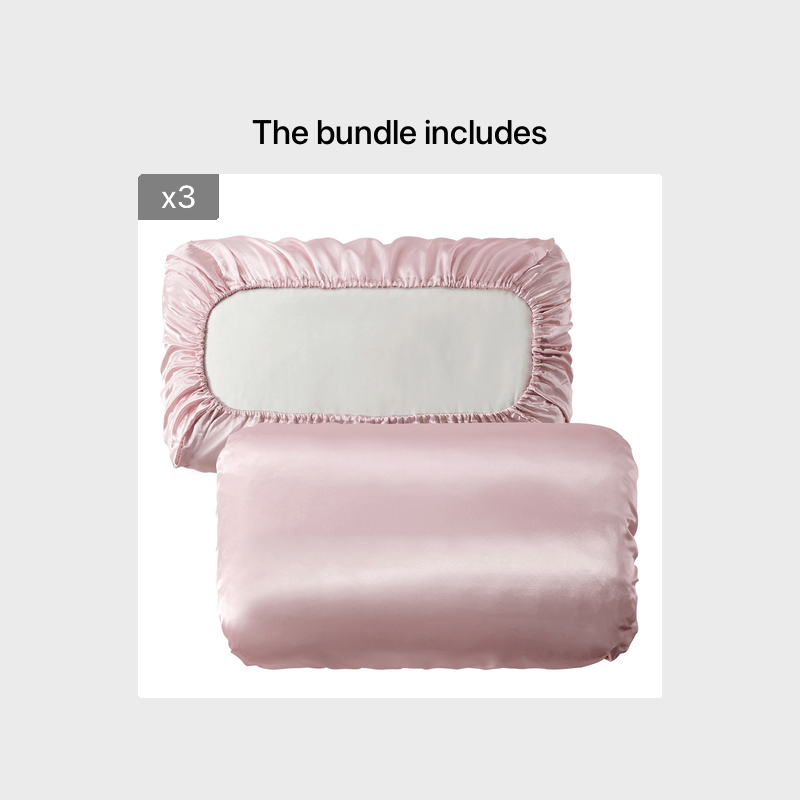 2pcs Soft And Breathable Satin Pillowcase With Elastic Cord - Perfect For A Comfortable Sleep In Your Bedroom
