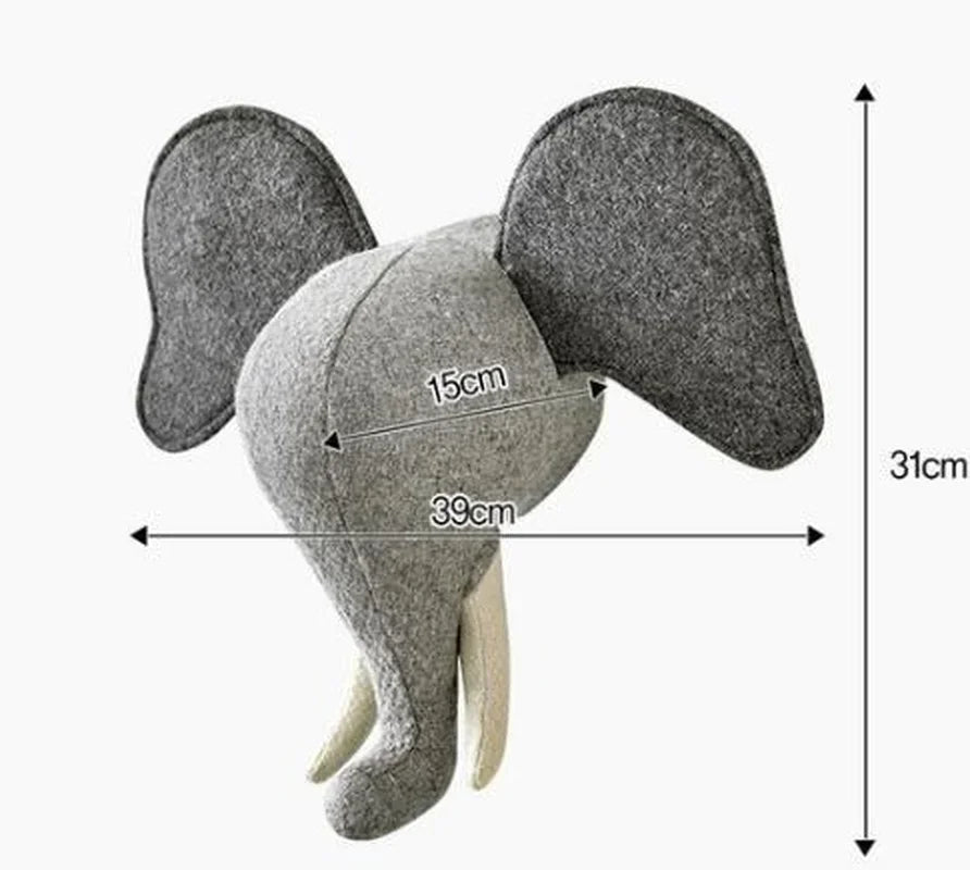 Children's Room Animal Decorations Hunting Animal Pendants Prey Ornaments Wall Hanging Wall Hanging Room Decor Aesthetic