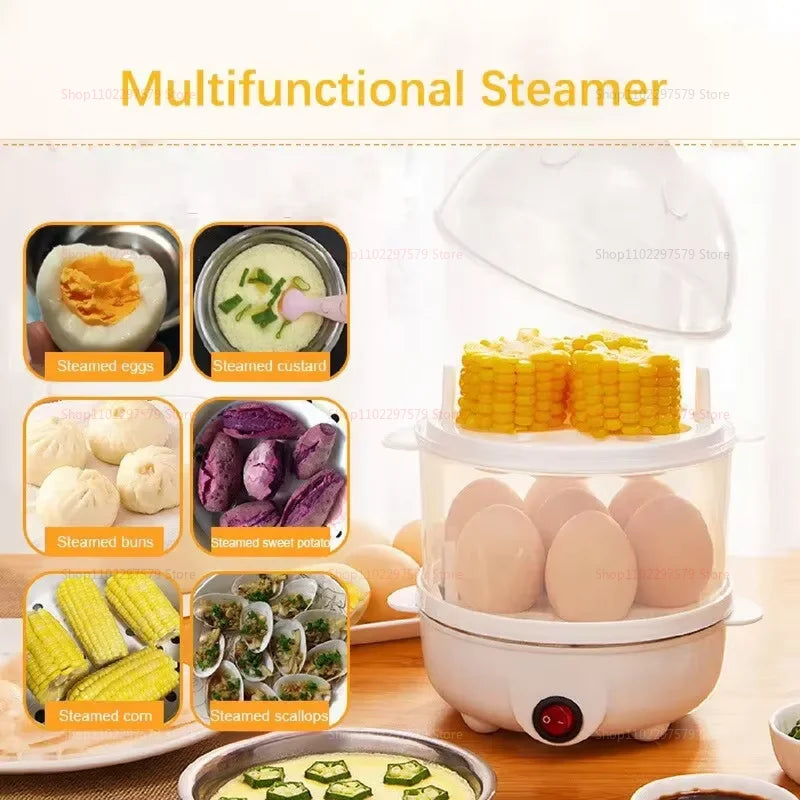 Electric Eggs Cooker, Rapid Multifunctional Mini Eggs Cooker Boiler For Poached Eggs, Scrambled Eggs, Omelets, Auto Shut