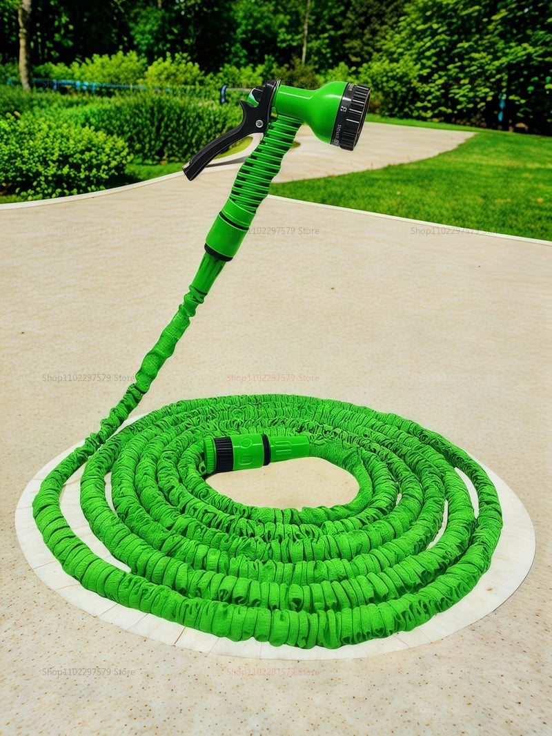 Retractable Magic Garden Hose High Pressure Car Wash Water Gun Portable Pressure Washer for Home Garage Patio Outdoor Cleaning