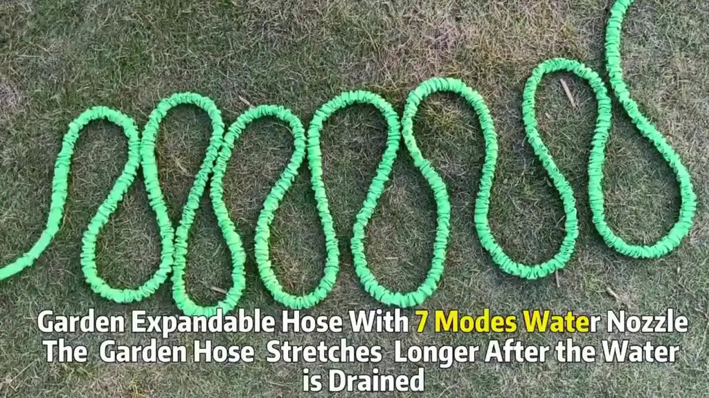 Retractable Magic Garden Hose High Pressure Car Wash Water Gun Portable Pressure Washer for Home Garage Patio Outdoor Cleaning