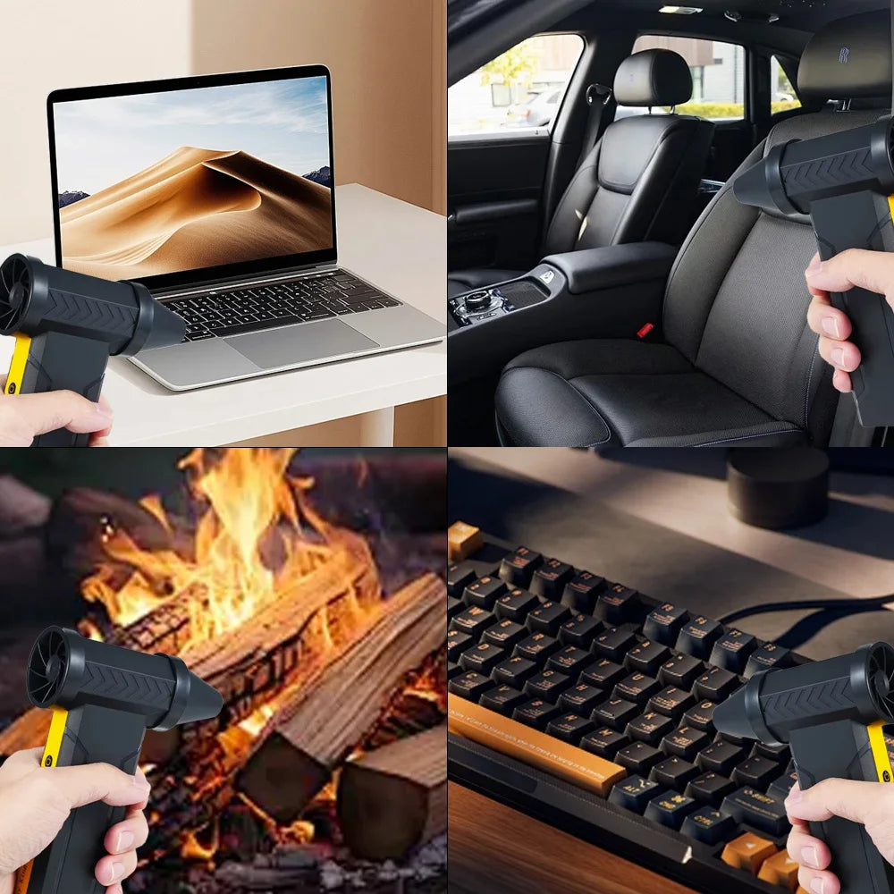Electric Turbo Jet Fan 160000 RPM Brushless Motor High-Speed Turbo Violent Fan USB Rechargeable Powerful Dust Blower 10000mAh