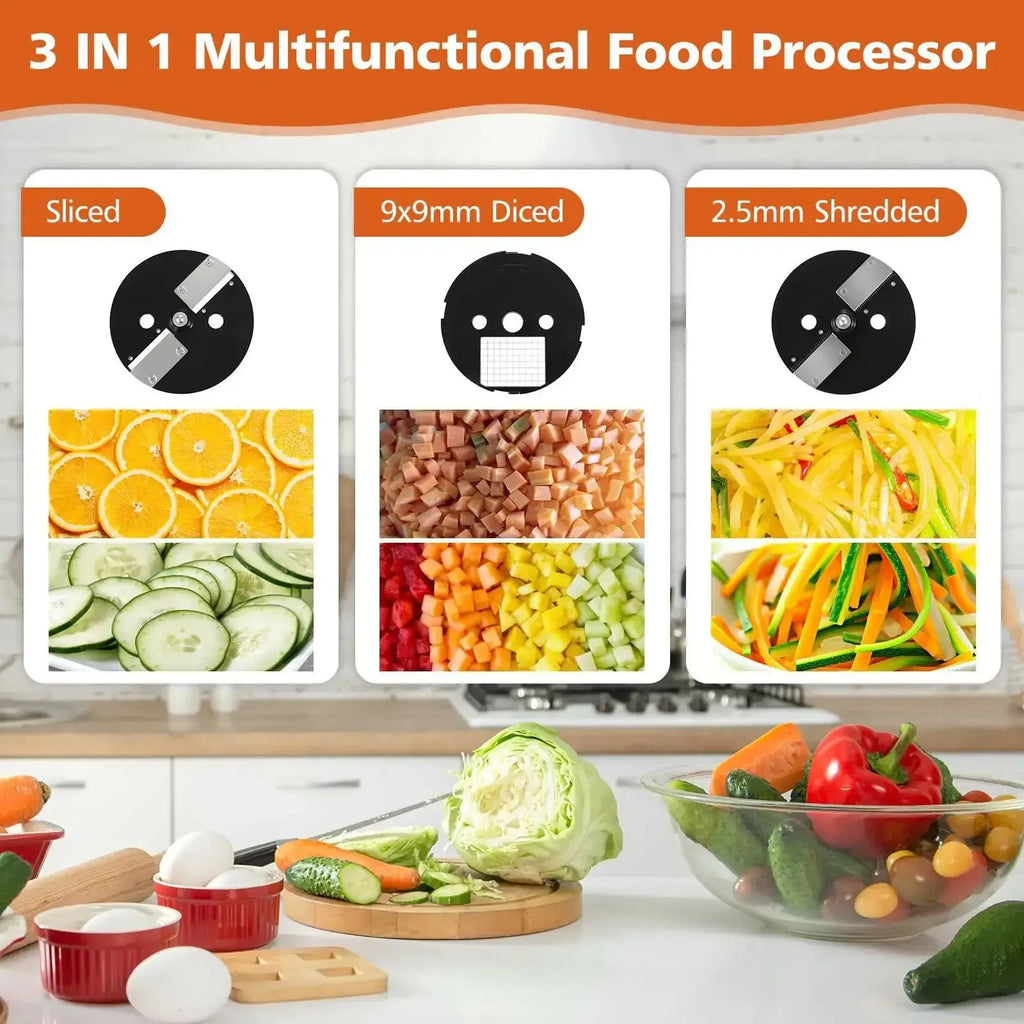 110V/220V Commercial Vegetable Cutter 3 in 1 Automatic Multifunctional Electric Slicing Shredding Dicing Vegetable Fruit Radish