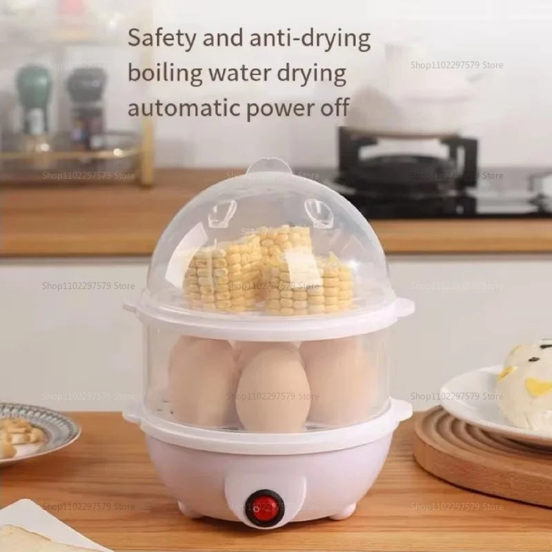 Electric Eggs Cooker, Rapid Multifunctional Mini Eggs Cooker Boiler For Poached Eggs, Scrambled Eggs, Omelets, Auto Shut