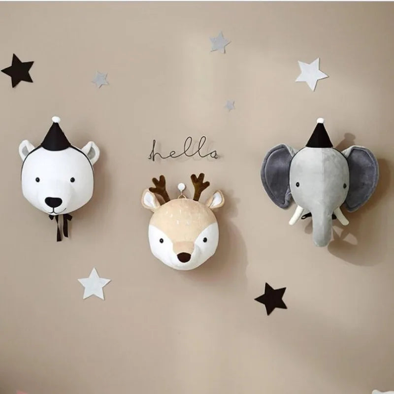 Children's Room Animal Decorations Hunting Animal Pendants Prey Ornaments Wall Hanging Wall Hanging Room Decor Aesthetic