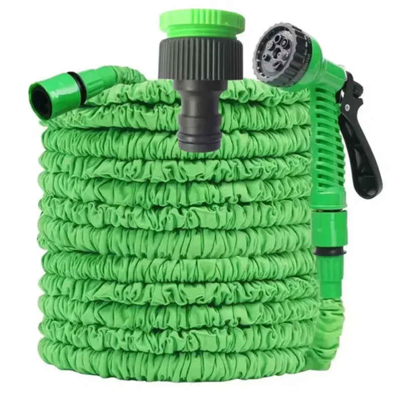 Retractable Magic Garden Hose High Pressure Car Wash Water Gun Portable Pressure Washer for Home Garage Patio Outdoor Cleaning