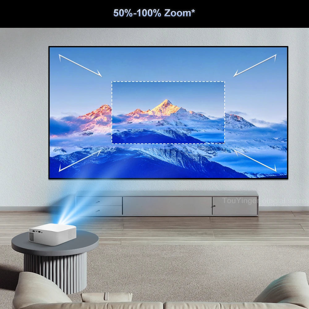 Touyinger L9 Portable Mini Projector  FHD 1080P Full HD Beam 4K Video WiFi Movie Home Theater