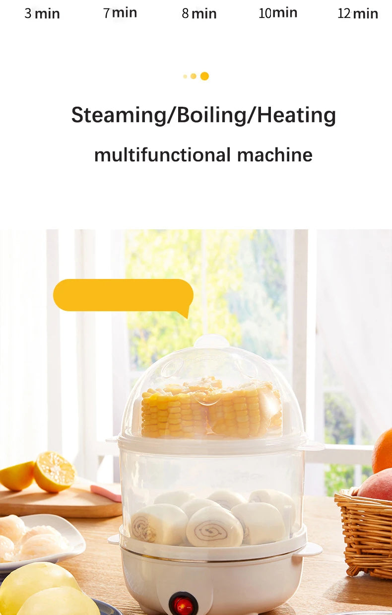 Electric Eggs Cooker, Rapid Multifunctional Mini Eggs Cooker Boiler For Poached Eggs, Scrambled Eggs, Omelets, Auto Shut