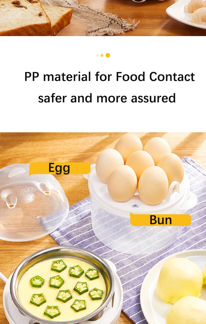 Electric Eggs Cooker, Rapid Multifunctional Mini Eggs Cooker Boiler For Poached Eggs, Scrambled Eggs, Omelets, Auto Shut