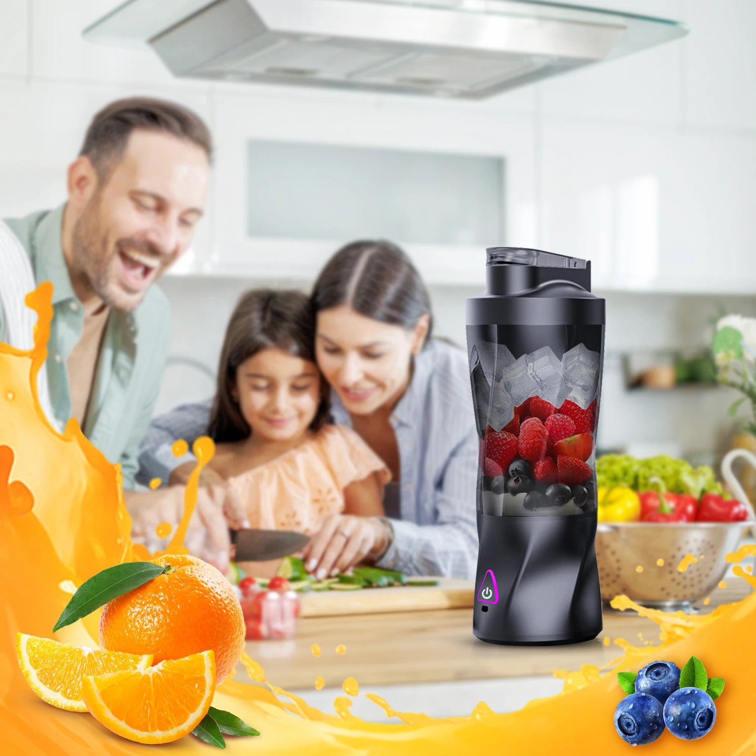 Portable Blender Electric Juicer Fruit Mixers USB Rechargeable Smoothie Mini Blender Multifunction Juice Maker For Use In Homes.