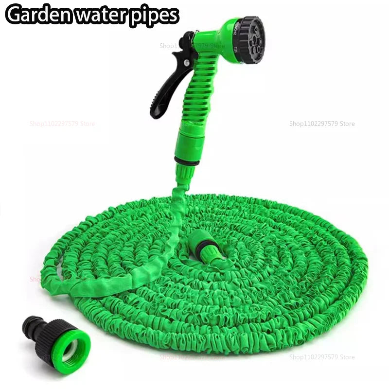 Retractable Magic Garden Hose High Pressure Car Wash Water Gun Portable Pressure Washer for Home Garage Patio Outdoor Cleaning