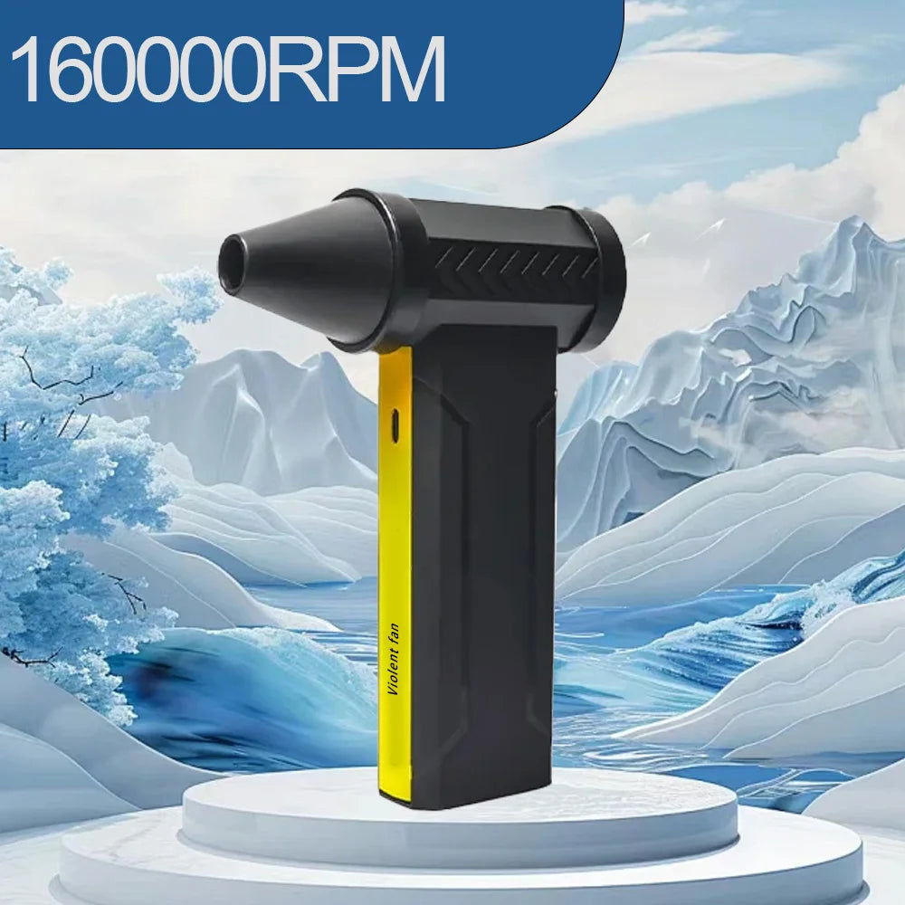 Electric Turbo Jet Fan 160000 RPM Brushless Motor High-Speed Turbo Violent Fan USB Rechargeable Powerful Dust Blower 10000mAh
