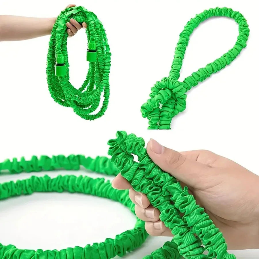 Retractable Magic Garden Hose High Pressure Car Wash Water Gun Portable Pressure Washer for Home Garage Patio Outdoor Cleaning