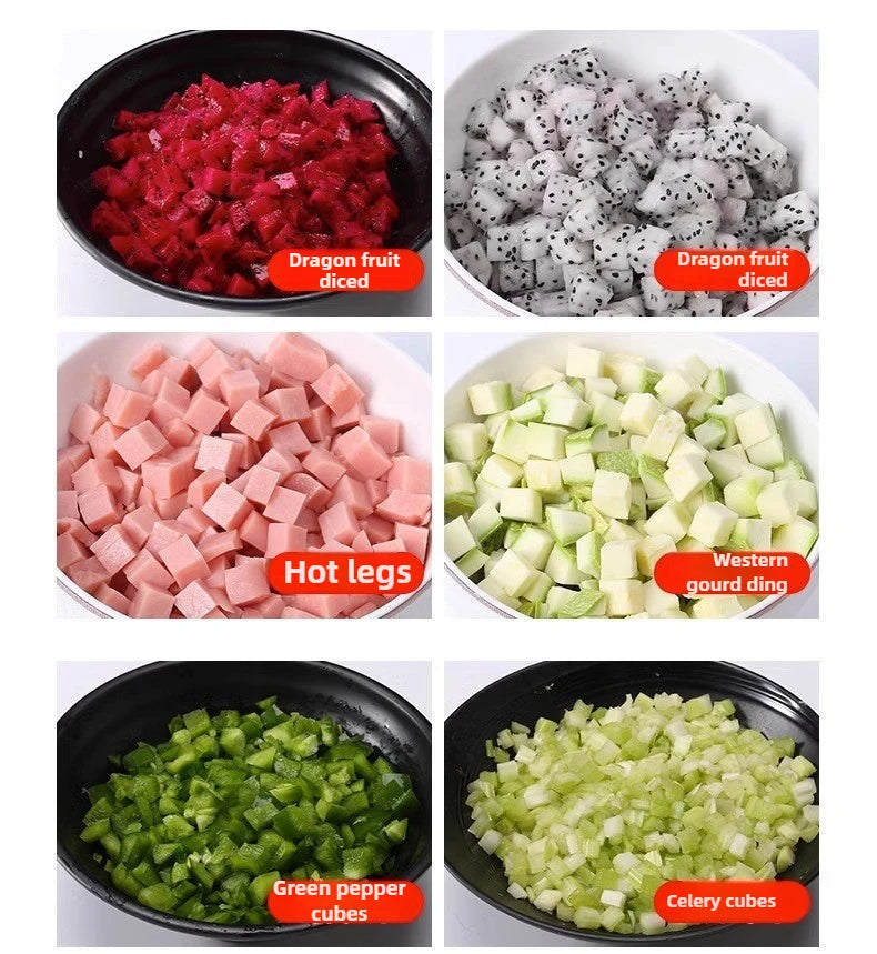 110V/220V Commercial Vegetable Cutter 3 in 1 Automatic Multifunctional Electric Slicing Shredding Dicing Vegetable Fruit Radish