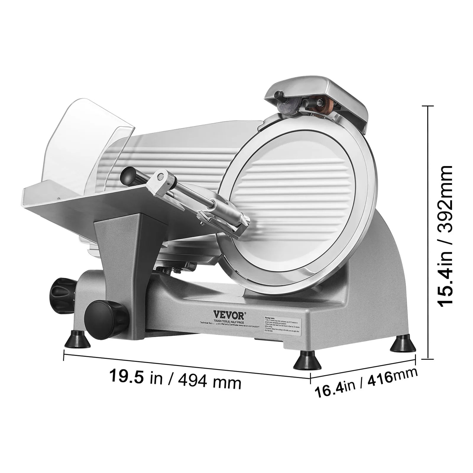 SucceBuy Meat Slicer 200W/240W/320W/340W Electric Deli Food Slicer Adjustable Thickness for Commercial Home Use Cut Meat Cheese