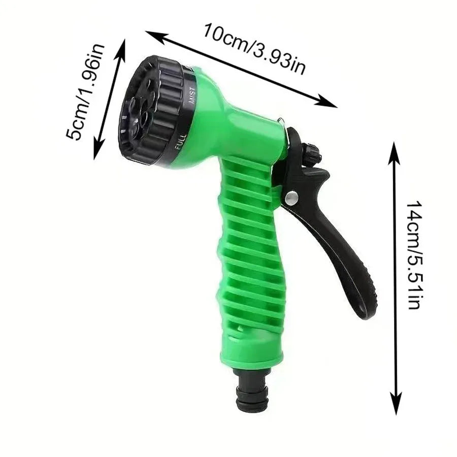 Retractable Magic Garden Hose High Pressure Car Wash Water Gun Portable Pressure Washer for Home Garage Patio Outdoor Cleaning