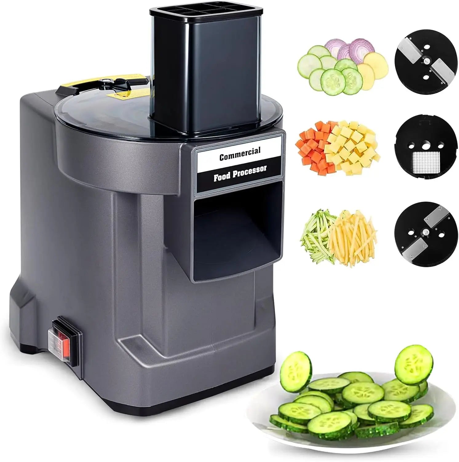 110V/220V Commercial Vegetable Cutter 3 in 1 Automatic Multifunctional Electric Slicing Shredding Dicing Vegetable Fruit Radish