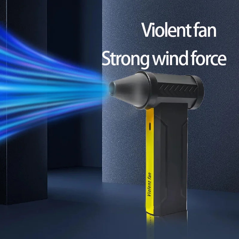 Electric Turbo Jet Fan 160000 RPM Brushless Motor High-Speed Turbo Violent Fan USB Rechargeable Powerful Dust Blower 10000mAh