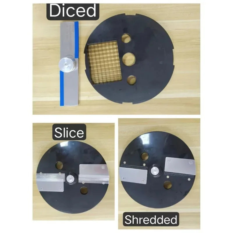 110V/220V Commercial Vegetable Cutter 3 in 1 Automatic Multifunctional Electric Slicing Shredding Dicing Vegetable Fruit Radish