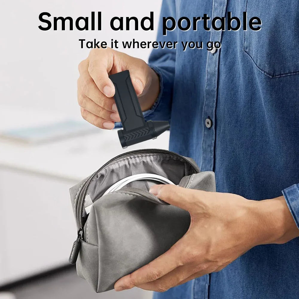 Electric Turbo Jet Fan 160000 RPM Brushless Motor High-Speed Turbo Violent Fan USB Rechargeable Powerful Dust Blower 10000mAh