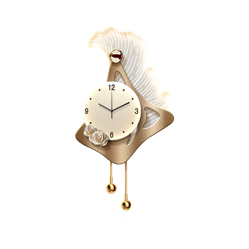 Luminous Glass Wall Clocks Art Pendulum Gold Horloge Wall Clocks Murale Design Reloj De Cocina De Pared Living Room Furniture