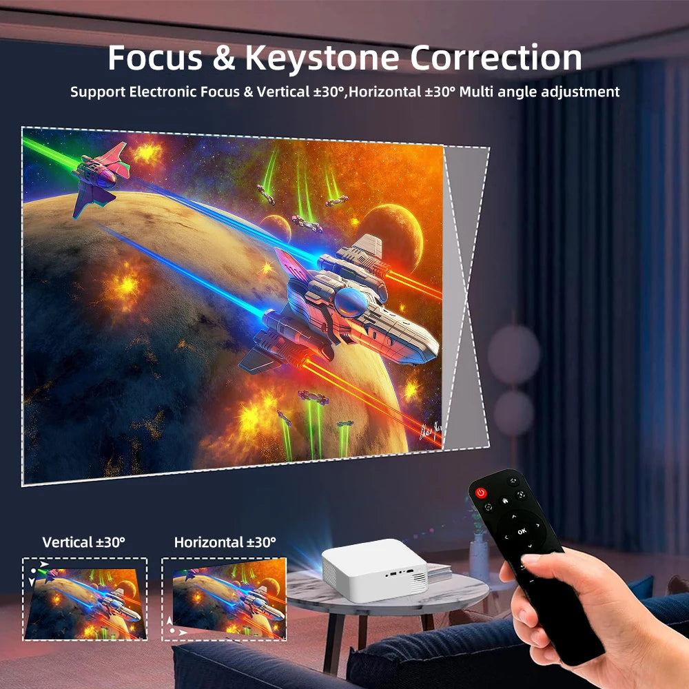 Touyinger L9 Portable Mini Projector  FHD 1080P Full HD Beam 4K Video WiFi Movie Home Theater
