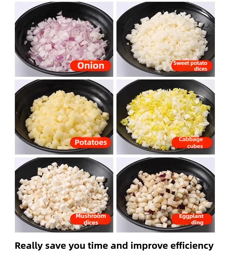 110V/220V Commercial Vegetable Cutter 3 in 1 Automatic Multifunctional Electric Slicing Shredding Dicing Vegetable Fruit Radish
