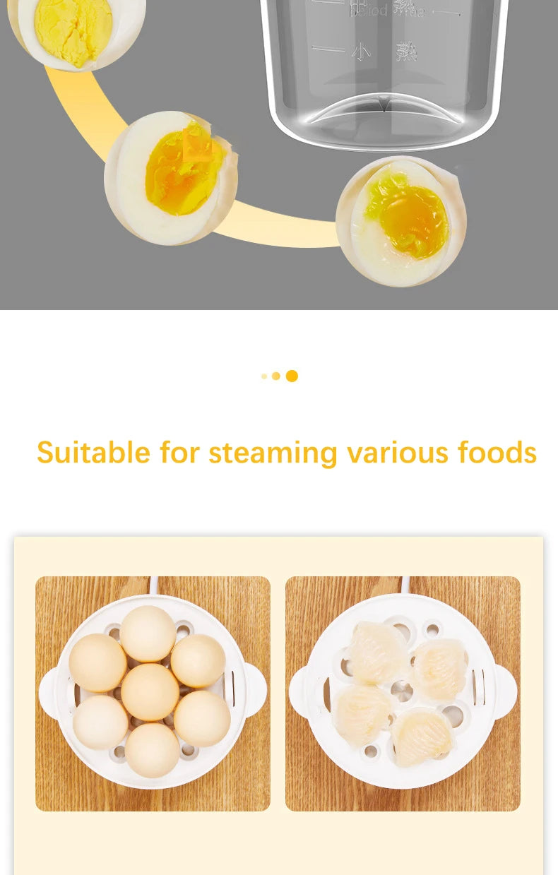 Electric Eggs Cooker, Rapid Multifunctional Mini Eggs Cooker Boiler For Poached Eggs, Scrambled Eggs, Omelets, Auto Shut