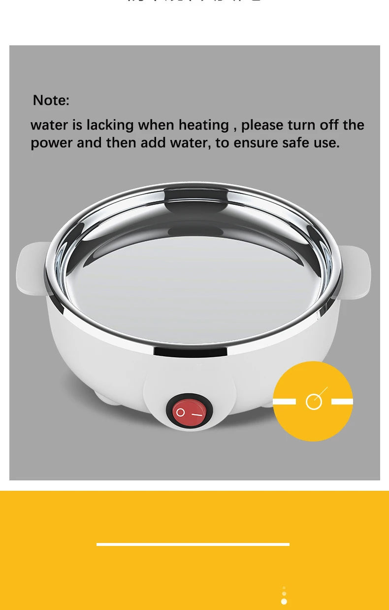 Electric Eggs Cooker, Rapid Multifunctional Mini Eggs Cooker Boiler For Poached Eggs, Scrambled Eggs, Omelets, Auto Shut