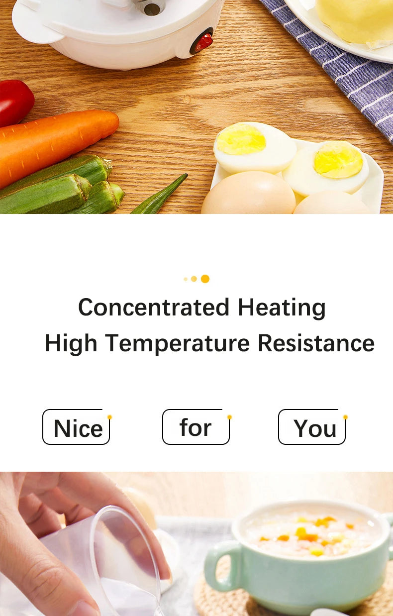 Electric Eggs Cooker, Rapid Multifunctional Mini Eggs Cooker Boiler For Poached Eggs, Scrambled Eggs, Omelets, Auto Shut