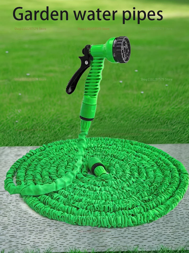 Retractable Magic Garden Hose High Pressure Car Wash Water Gun Portable Pressure Washer for Home Garage Patio Outdoor Cleaning