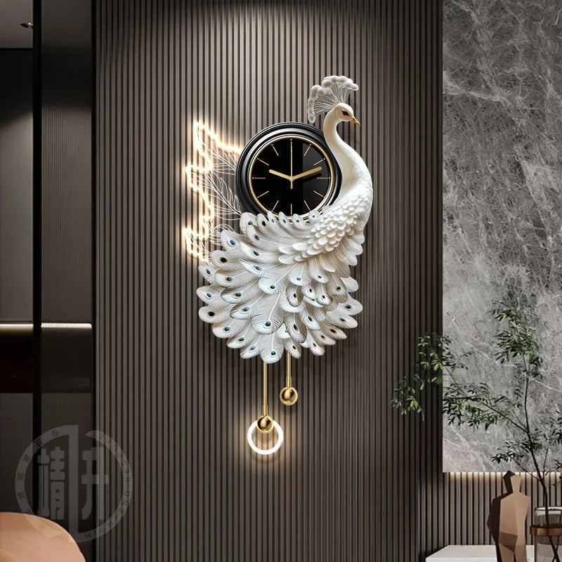 Luminous Glass Wall Clocks Art Pendulum Gold Horloge Wall Clocks Murale Design Reloj De Cocina De Pared Living Room Furniture