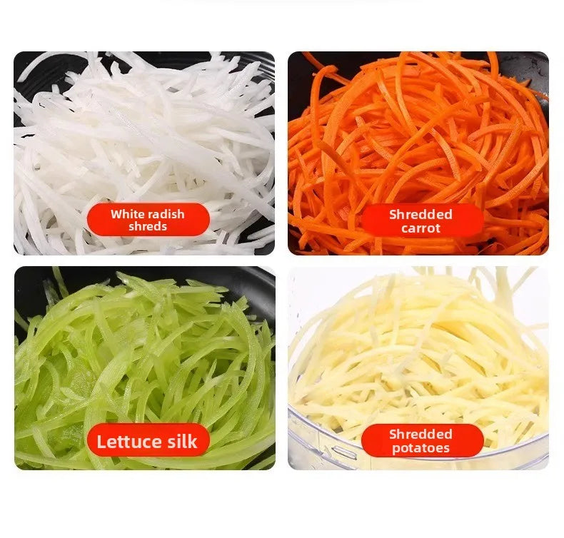 110V/220V Commercial Vegetable Cutter 3 in 1 Automatic Multifunctional Electric Slicing Shredding Dicing Vegetable Fruit Radish