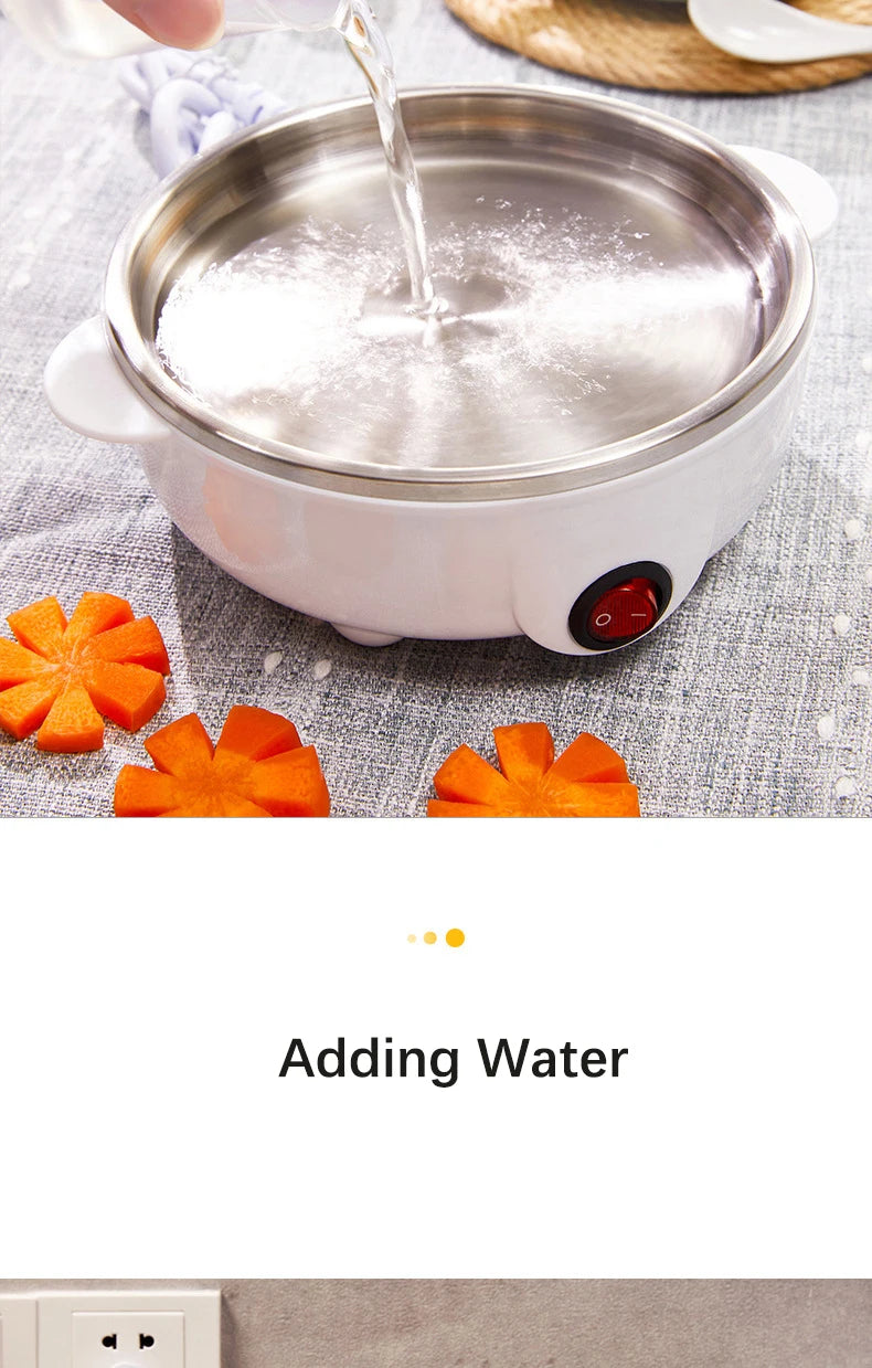 Electric Eggs Cooker, Rapid Multifunctional Mini Eggs Cooker Boiler For Poached Eggs, Scrambled Eggs, Omelets, Auto Shut
