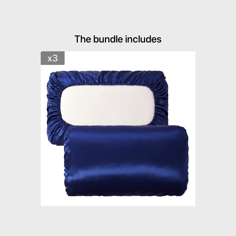 2pcs Soft And Breathable Satin Pillowcase With Elastic Cord - Perfect For A Comfortable Sleep In Your Bedroom