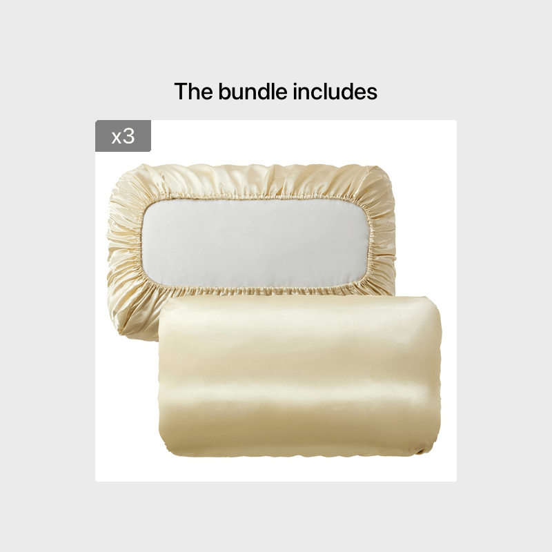 2pcs Soft And Breathable Satin Pillowcase With Elastic Cord - Perfect For A Comfortable Sleep In Your Bedroom